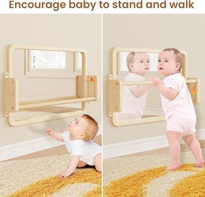 <span class=keywords><strong>Specchio</strong></span> Montessori 3-in-1 Regolabile <span class=keywords><strong>per</strong></span> Bambini e Barra <span class=keywords><strong>per</strong></span> Trazioni, Giocattolo Educativo Montessori <span class=keywords><strong>per</strong></span> Neonati, <span class=keywords><strong>Specchio</strong></span> con Barra <span class=keywords><strong>per</strong></span> <span class=keywords><strong>Cameretta</strong></span> - Product Image 5