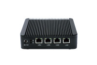 Mini PC embarqué Intel Celeron J1900 Quad Core 2.0GHz X86, 12V sans ventilateur, 4 ports LAN, Linux, affichage VGA, ports USB2.0, ordinateur industriel