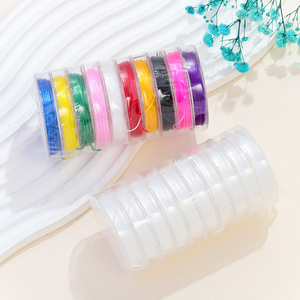 Colorful Mini 0.8mm Crystal <b>Elastic</b> Thread Flat Beading Thread DIY Jewelry Accessories - Product Image 2