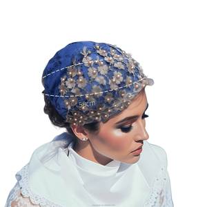 YASEEN High-Quality Muslim Women's Arab Scarf <b>Hat</b> with Lace, High Elasticity, Solid Color, Soft Inner Layer, Eco-Friendly and - Product Image 3