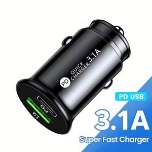 PD 20W Quick Charging 5V 3.1A Dual Ports Usb Type C Car Phone Charger A+C Car Charger Adapter - Product Image 1