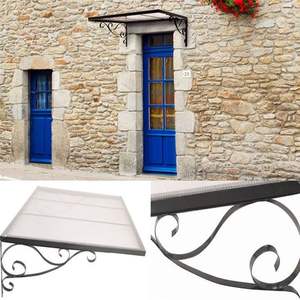Auvent de porte d'extérieur personnalisé, gazébo classique, cadre transparent, protection contre les UV, abri de porte - Product Image 6