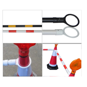 Meilleur prix : Poteau télescopique de 2 m en plastique réfléchissant pour cône de signalisation routière - Product Image 5