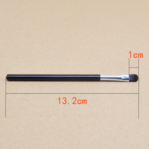 Pincel para sombra de ojos de pelo de caballo, herramienta de maquillaje con mango de plástico de 1cm para mezclar sombras en ojos y nariz, portátil - Product Image 3