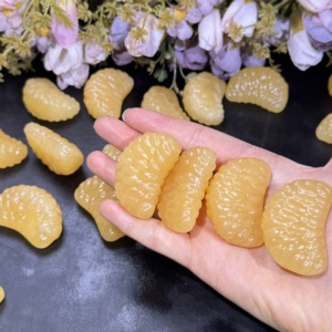 Vente en gros de pierres de guérison en cristal poli, artisanat manuel, dalle de <span class=keywords><strong>calcite</strong></span> miel <span class=keywords><strong>orange</strong></span> sculptée pour cadeau et décoration intérieure - Product Image 3