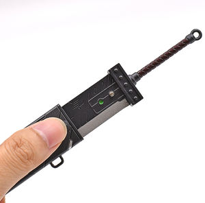 Juego caliente Final Fantasy 22cm Mini llavero Eyección Pop-up <span class=keywords><strong>Cloud</strong></span> <span class=keywords><strong>Buster</strong></span> Juego de rol Espadas Juguetes de metal con vaina - Product Image 5