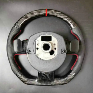 <span class=keywords><strong>Volante</strong></span> de coche de cuero de fibra de carbono de estilo deportivo personalizado para <span class=keywords><strong>Audi</strong></span> A3 <span class=keywords><strong>A4</strong></span> A5 S3 S4 S5 S6 RS4 RS5 RS6 accesorios de coche - Product Image 2