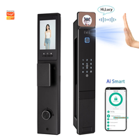 Fabrieks prijs Tuya Wifi 3D gezichtsherkenning slim slot automatisch digitaal biometrisch vingerafdruk slim deurslot voor thuis