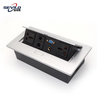 Prise de courant escamotable en acier inoxydable avec 2 prises AC, prise EU, UK, US, niveau IP55, longueur de câble de 3 m et 5 m pour la charge
