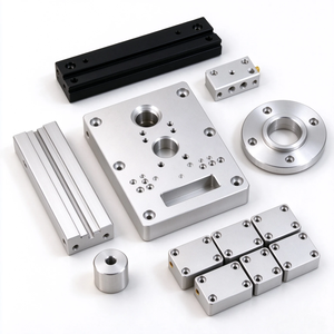 Plaques, blocs, profilés et brides en aluminium usinés CNC sur mesure OEM, anodisés noir, argent, or, pièces de précision pour gabarits et dispositifs d'automatisation - Product Image 2
