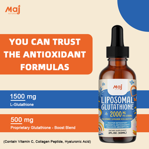 Etiqueta privada 2000MG Suplemento <span class=keywords><strong>l</strong></span>íquido de glutatión liposomal <span class=keywords><strong>L</strong></span>-glutatión Potente complejo antioxidante para la desintoxicación de defensa del envejecimiento - Product Image 4