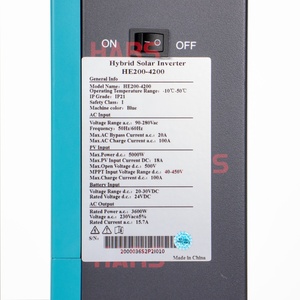 อินเวอร์เตอร์พลังงานแสงอาทิตย์แบบไฮบริด 3Kw 5Kw 6Kw  แบบ Single/Dual Output  ใช้ได้ทั้งแบบออฟกริดและออนกริด 48V คลื่นไซน์บริสุทธิ์ ระบบ MPPT ประสิทธิภาพ 98% พร้อมหน้าจอ LCD - Product Image 5