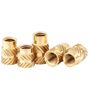 Precision <strong>Knurled</strong> Brass Press-Fit Nuts Hot Pressed Copper <strong>Inserts</strong> With Diagonal <strong>Knurl</strong> Hot Melt <strong>Thread</strong> <strong>Knurled</strong> Brass <strong>Insert</strong> Nuts - Product Image 4
