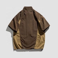 Vente en gros personnalisé, poids léger évacuant l'humidité, séchage rapide, coupe-vent pour l'extérieur, pull de golf Big Shot de haute qualité pour hommes