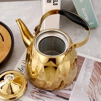 Théière en acier inoxydable de gros pour fabricants, couvercle épaissi, bouilloire à eau bouillante, restaurant, hôtel, multifonctionnelle