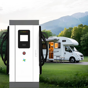 Nouvelle station de recharge pour flotte de véhicules électriques 350 kW avec écran LCD 7 pouces, recharge rapide CC 240 kW, double connecteur CCS/GBT, borne de recharge au sol pour voitures - Product Image 2