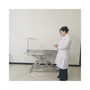 Meja operasi bedah hewan dokter hewan besi tahan karat, peralatan dokter hewan untuk rumah sakit klinik hewan - Product Image 3