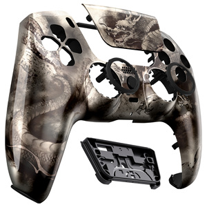 Coque de protection en plastique Extremerate Luna Shell avec motif de dragon pour manette PS5 avec protection du pavé tactile - Product Image 1