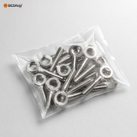 Vis à œil en acier inoxydable 304, vis à œil à tête cylindrique, vis à œil à tête plate, GB/T 798 DIN 444 M5 M6 M8 M10 M12 M16 M20 M24 20mm-200mm A2-70 Métrique