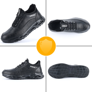 أحذية الشيف من دينغو مضادة للانزلاق، مقاومة للماء، مقاومة للزيوت، سوداء اللون، مقاومة للتآكل، أحذية عمل آمنة قابلة للتنفس ومضادة للانزلاق - Product Image 4