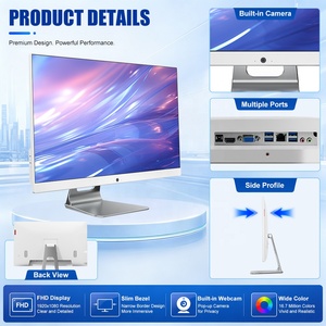 Ordinateur de bureau tout-en-un blanc 23,8 pouces pour les administrations publiques, <span class=keywords><strong>Core</strong></span> i5, 8 Go, SSD 256 Go, Windows 10 Pro, design moderne, TPM sécurisé, OEM - Product Image 2