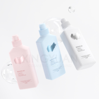 XINGYUAN vente en gros personnalisé vide HDPE en plastique détergent à lessive liquide bouteille vêtements nettoyage 1L 750ml