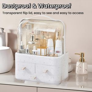 Sesame Factory Direct Supply Plastic Desktop Finishing <b>Box</b> with Handle and Drawer Design Makeup & Jewelry Organizer - Product Image 2
