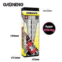 بطارية ليثيوم بوليمر GAONENG GNB بسعة 6500 مللي أمبير وجهد 7.4 فولت 2S 100C 5.0 مم بغلاف صلب للسيارات والقوارب التي تعمل بالتحكم عن بعد بمقياس 1:10