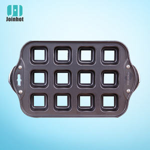 12-Cavity Mini Square Cake Mold 2-Inch Springform Baking Pan For Cake Making - Product Image 4