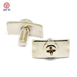 Hight chất lượng hai kết hợp chéo đầu tròn Pan đầu pad kẹp khối CH vít với máy giặt vuông mạ niken - Product Image 5