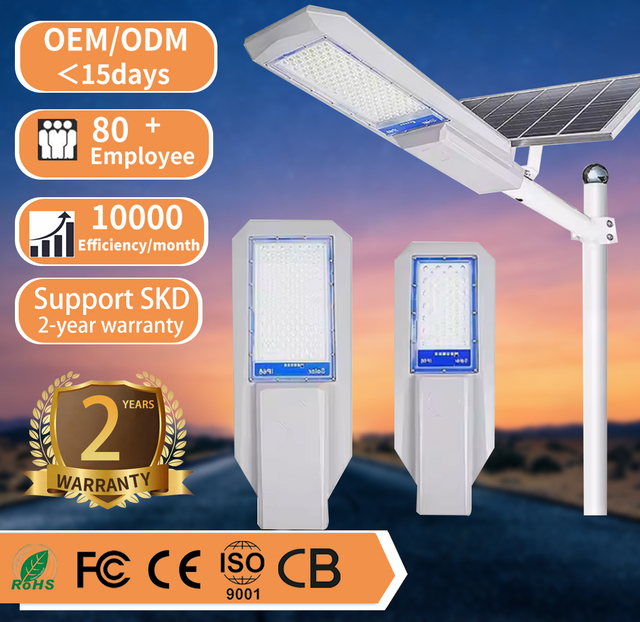 Super Bright Solar LED Street Light Outdoor IP67 Waterproof 400W/600W 6000K 180 Beam Angle Remote Control CRI80 Dimmable