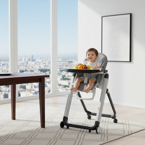 Siège <span class=keywords><strong>rehausseur</strong></span> pour bébé multifonctionnel, moderne, pliable, portable, en plastique, sécurisé, chaise haute pour enfants, mobilier pour enfants - Product Image 1