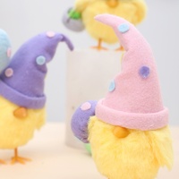 Neue Frühlings-Osterdekorationen Küken-Anhänger Ei-Küken-Puppe Dekoration Bunte Niedliche Ornamente Oster-Party-Dekoration für Kinder