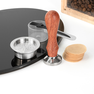 Pour <span class=keywords><strong>Lavazza</strong></span> Mio Easy Fill Espresso Filter Pod 1Pod 1Tamper Set Kit de papier filtre à Capsule de <span class=keywords><strong>café</strong></span> réutilisable pour Machines K-Cups - Product Image 1
