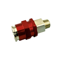 Kit de raccords rapides en nitrile anodisé rouge 1/4 pouce NPT, marque OEM, garantie 1 an, 0,1 kg, pour l'entretien automobile