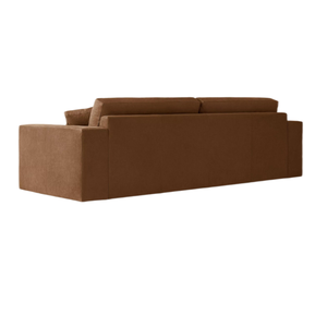 Sofá de lujo HEC para sala de estar, <span class=keywords><strong>Bella</strong></span> sofá de cuero para el hogar de terciopelo de mediados de siglo, centro comercial, apartamento o muebles de Club - Product Image 3