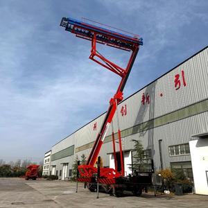 Plataforma Elevadora Aérea Montada en Camión de 18.5M con Grúa de 5 Toneladas, Plataforma Hidráulica para Colocación de Tejas - Product Image 6