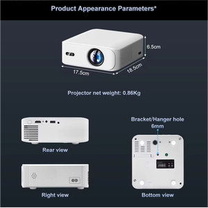 Proyector Multimedia con Resolución 1920*1080P Full HD, Proyector de Cine en Casa con Pantalla Grande de 150 Pulgadas, <span class=keywords><strong>Android</strong></span>, Video 4K - Product Image 4