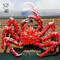 Crabe géant en fibre de verre grandeur nature, sculpture de homard en fibre de verre, statue de homard en fibre de verre pour l'extérieur