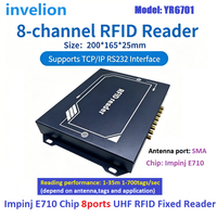 Lecteur RFID fixe UHF Invelion le moins cher, Impinj E710, 4/8/16 ports (860-960 MHz), protocole ISO 18000-6C, portée longue distance 1-35 m
