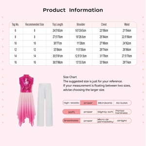 Costumes pour filles de 6 à 16 ans pour la <span class=keywords><strong>danse</strong></span> lyrique, la <span class=keywords><strong>danse</strong></span> liturgique, la <span class=keywords><strong>danse</strong></span> de louange, tenue de <span class=keywords><strong>danse</strong></span> avec <span class=keywords><strong>tunique</strong></span> et pantalon large, vêtements de scène - Product Image 6