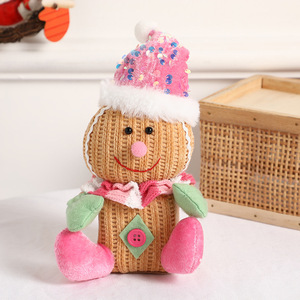 Adornos Navideños de Galleta de Jengibre, Juego de Figuras Decorativas en Posición Sentada para Fiestas, Viene en Bolsas, Decoración Luminosa - Product Image 6