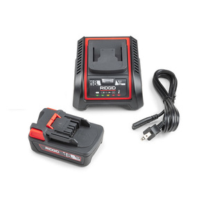 เครื่องชาร์จแบตเตอรี่ลิเธียม Ridgid 18V 2.5Ah สำหรับงานอุตสาหกรรม แบบเสียบปลั๊ก 35W รุ่น 56513 - Product Image 1