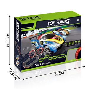 Bechotoy Đồ Chơi Điện Bài Nhạc Đua Xe Kép Đường Ray <span class=keywords><strong>Racer</strong></span> Đồ Chơi Thiết Lập Tốc Độ Trò Chơi Đồ Chơi Cho Trẻ Em Trẻ Em - Product Image 2