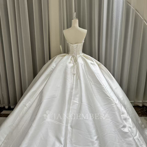Lsoy040 Modern Detachable Sleeve Appliques Floor-Length <b>Wedding</b> Dress Ball Gown Elegant Bridal Gown Chapel Train for - Product Image 4