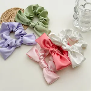 Scrunchies di seta per capelli di colore primaverile capelli scrunchies per capelli scrunchy per capelli all'ingrosso