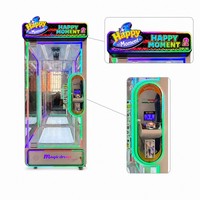 LECHUANG Machine à griffes de jeu d'arcade à monnayeur avec joystick et lecteur de cartes pour centre de jeux