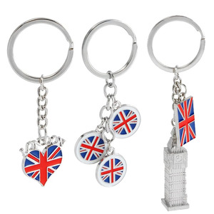 Llavero de metal hecho a medida Reino Unido recuerdo turístico aleación de zinc recuerdo Londres llavero - Product Image 1