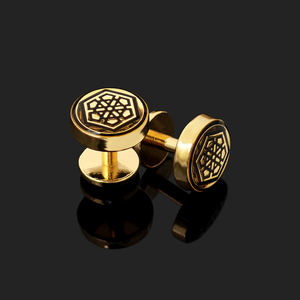 Kunshuo กระดุมเสื้อกระดุมโรงงาน Baju melayu เสื้อเชิ๊ตเสื้อผ้าโลโก้ตามสั่งกระดุมผ้ามาเลย์โลหะสำหรับเสื้อผ้า - Product Image 4