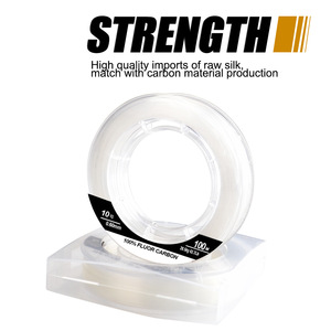 NOUVEAU Matériel de pêche en fluorocarbone OEM de <span class=keywords><strong>100</strong></span> mètres, <span class=keywords><strong>fil</strong></span> de pêche en fibre de carbone à coulée rapide, accessoires de pêche en plein air - Product Image 5